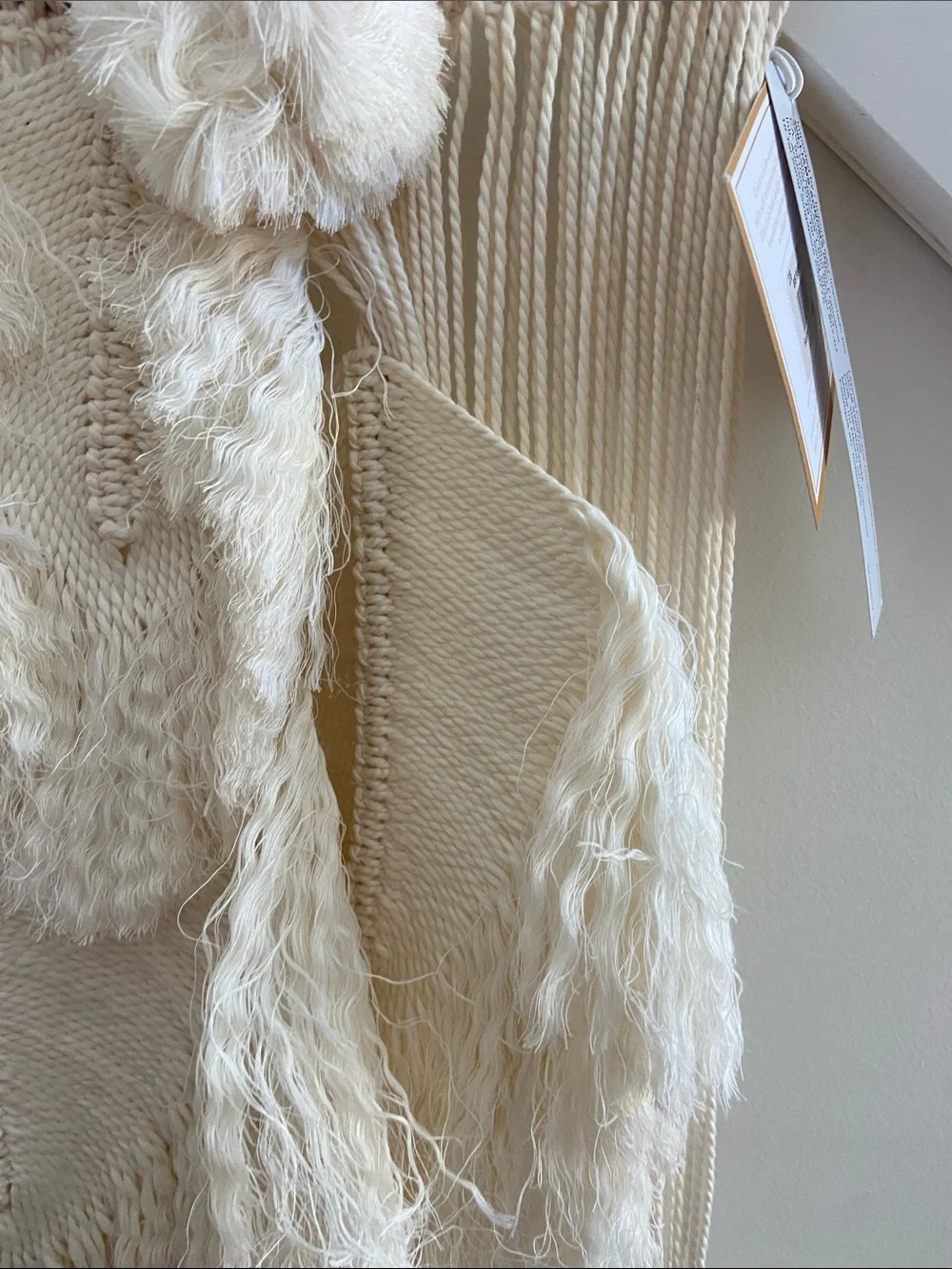Pottery Barn Cream Macramé Wall Hanging